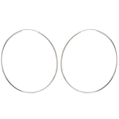 Cercei argint creole Tilly 7 cm