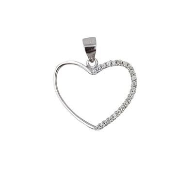 Pandantiv argint inima Single