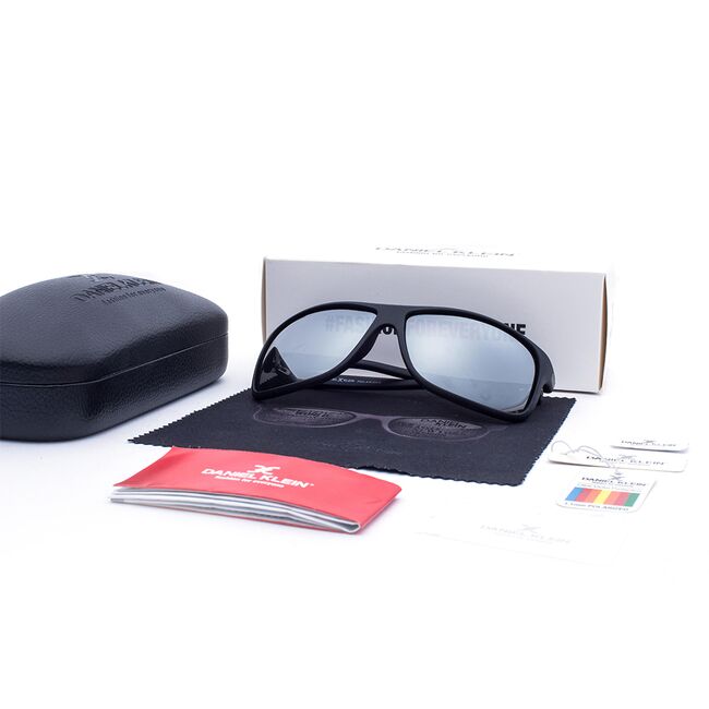 Ochelari de soare gri, pentru barbati, Daniel Klein Premium, DK3172-1