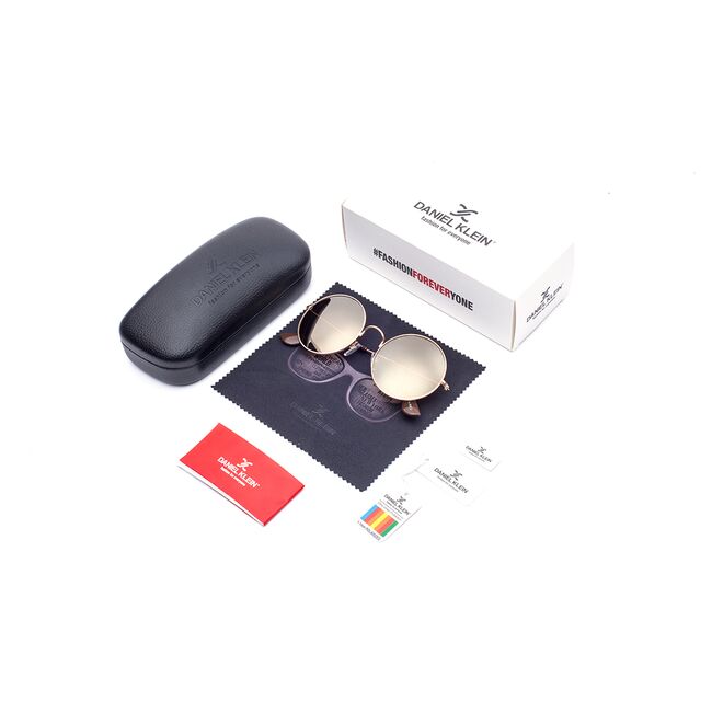 Ochelari de soare maro, pentru dama, Daniel Klein Trendy, DK4168-3
