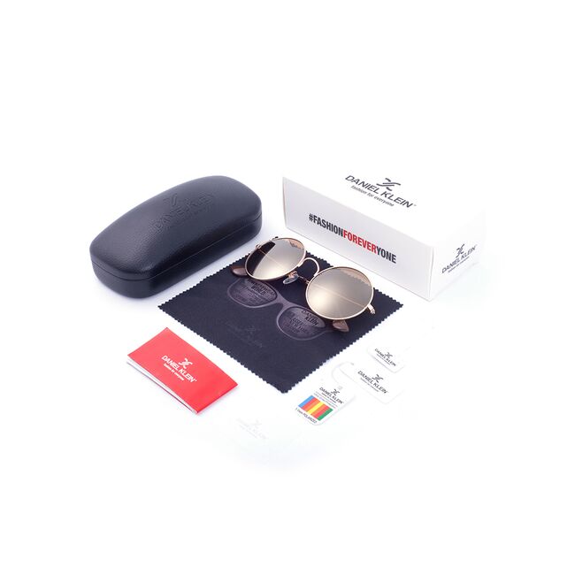 Ochelari de soare maro, pentru dama, Daniel Klein Trendy, DK4168-7