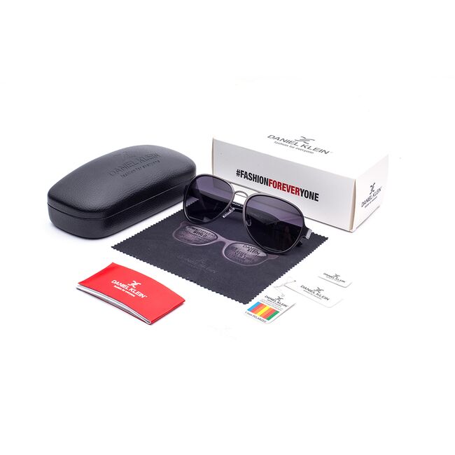 Ochelari de soare antracit, pentru barbati, Daniel Klein Premium, DK3173-2