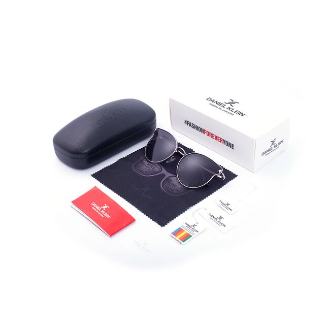 Ochelari de soare antracit, pentru dama, Daniel Klein Trendy, DK4172-7