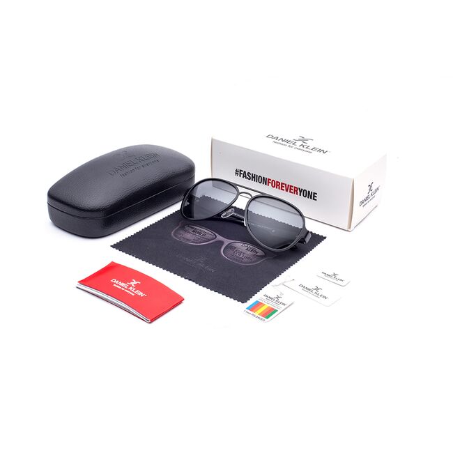 Ochelari de soare gri, pentru barbati, Daniel Klein Premium, DK3173-1