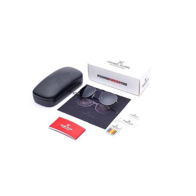 Ochelari de soare gri, pentru dama, Daniel Klein Sunglasses, DK4216-1