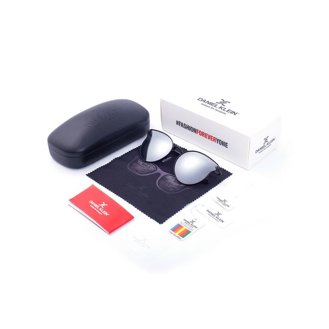 Ochelari de soare gri, pentru dama, Daniel Klein Trendy, DK4172-6