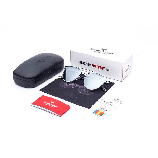 Ochelari de soare gri, pentru dama, Daniel Klein Trendy, DK4173-4