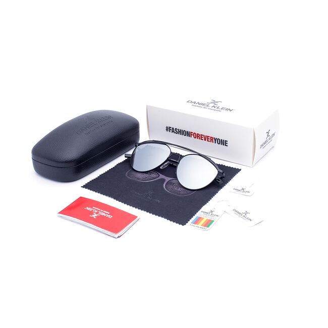 Ochelari de soare gri, pentru dama, Daniel Klein Trendy, DK4174-5