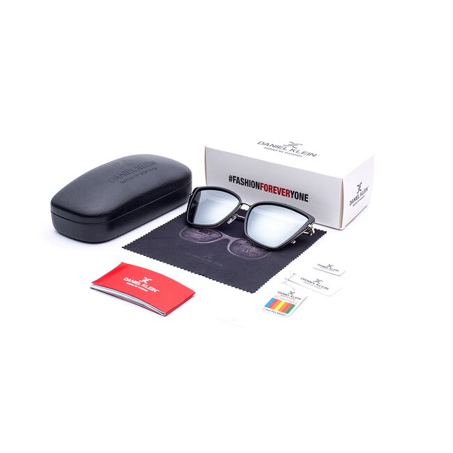 Ochelari de soare gri, pentru dama, Daniel Klein Trendy, DK4198-5