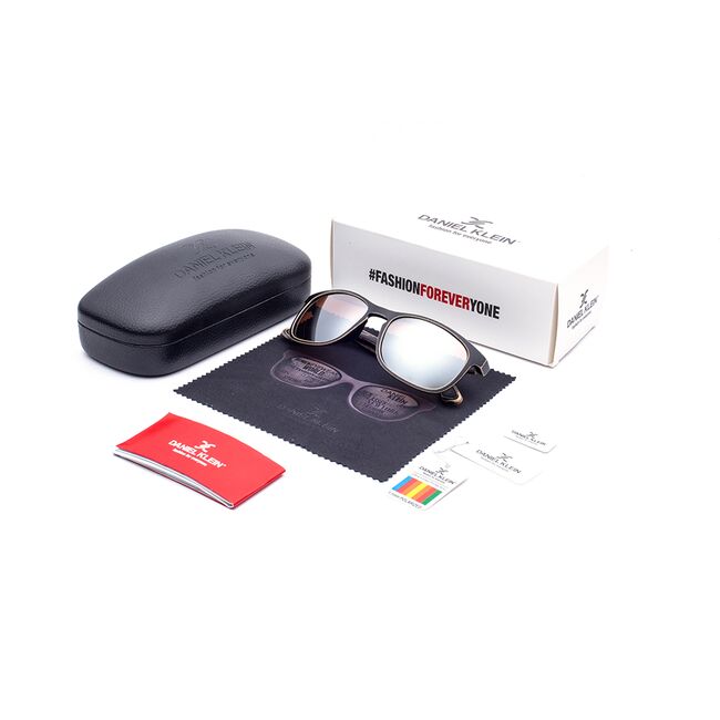 Ochelari de soare maro, pentru barbati, Daniel Klein Premium, DK3168-1