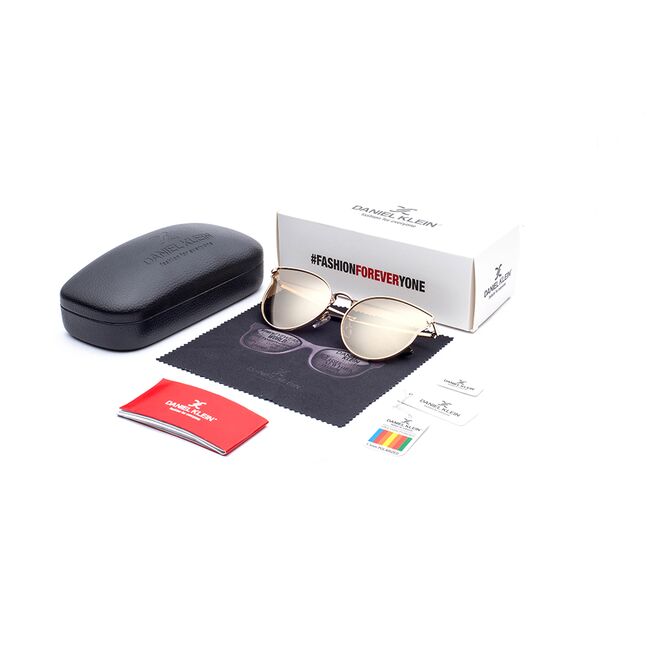 Ochelari de soare maro, pentru dama, Daniel Klein Trendy, DK4172-5