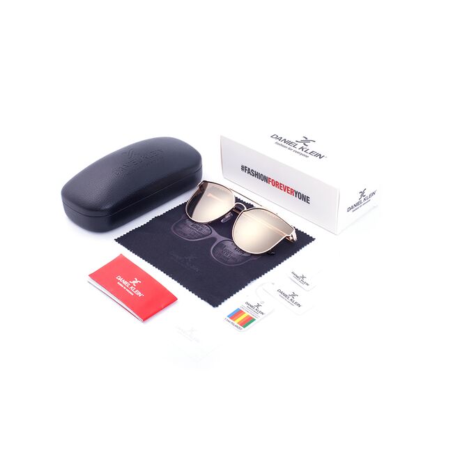 Ochelari de soare maro, pentru dama, Daniel Klein Trendy, DK4176-7