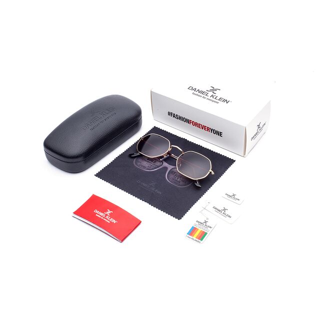 Ochelari de soare maro, pentru dama, Daniel Klein Trendy, DK4184-7