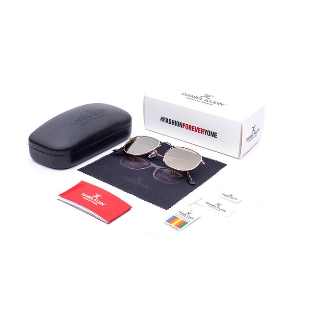 Ochelari de soare maro, pentru dama, Daniel Klein Trendy, DK4206-4