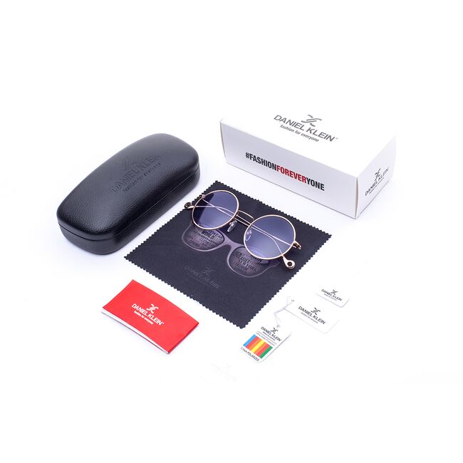 Ochelari de soare mov, pentru dama, Daniel Klein Trendy, DK4215-4