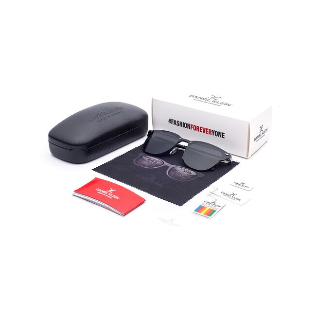 Ochelari de soare negri, pentru dama, Daniel Klein Trendy, DK4169P-4