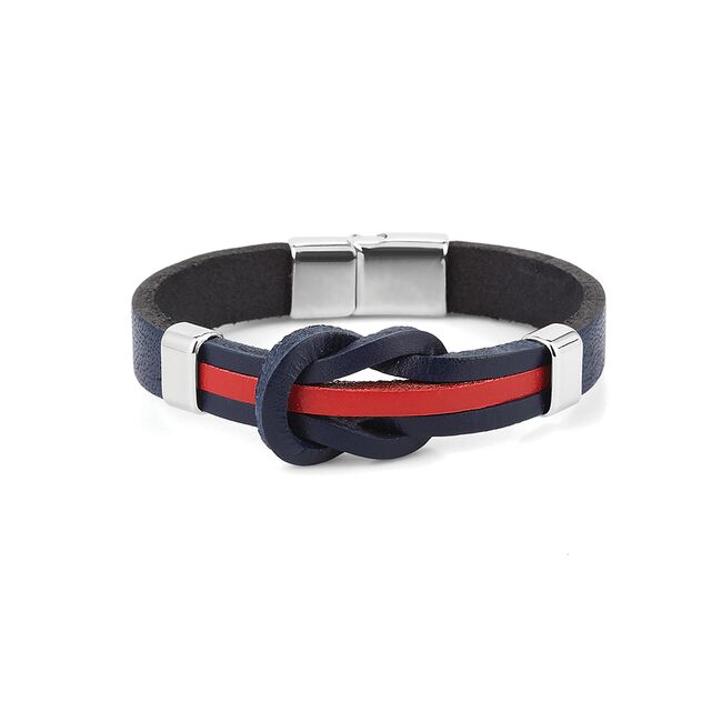 Bratara albastra, Daniel Klein, pentru barbati, din piele, DKLB.0608.15