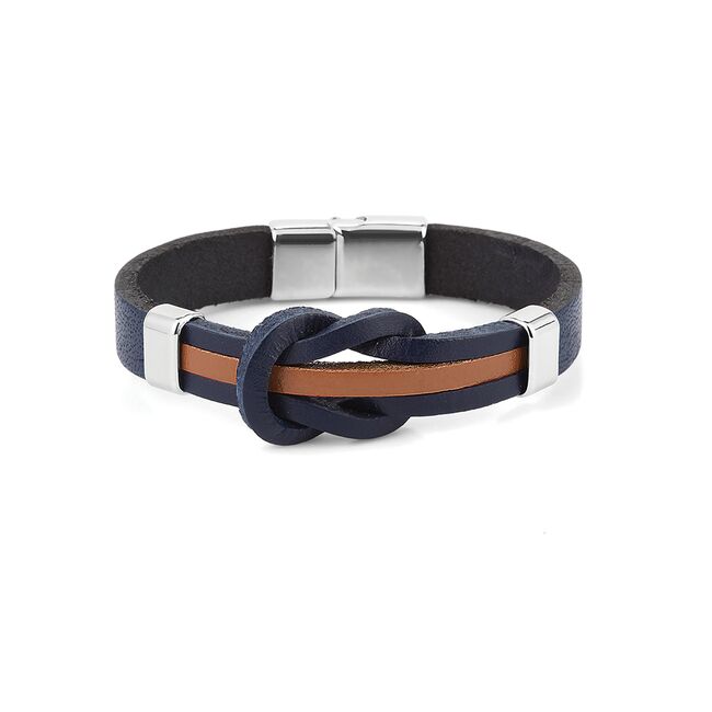 Bratara albastra, Daniel Klein, pentru barbati, din piele, DKLB.0608.17