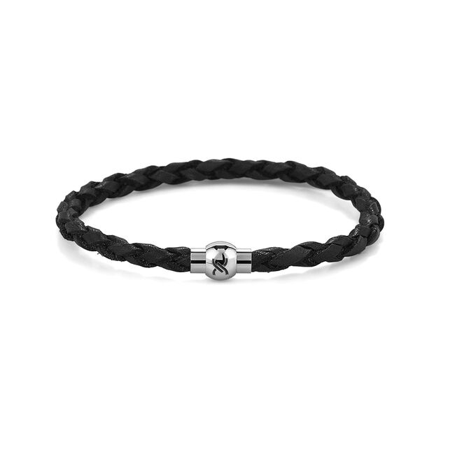 Bratara neagra, Daniel Klein, unisex, din piele, DKLB.0300.01