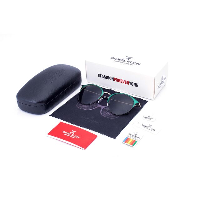 Ochelari de soare verzi, pentru dama, Daniel Klein Trendy, DK4167P-2