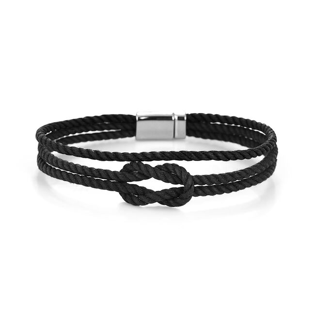 Bratara neagra, Daniel Klein, pentru barbati, din textil, DKLB.0614.01