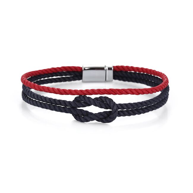 Bratara rosie, Daniel Klein, pentru barbati, din textil, DKLB.0614.07