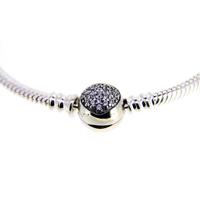 Bratara argint pentru talismane , lungime 18 cm