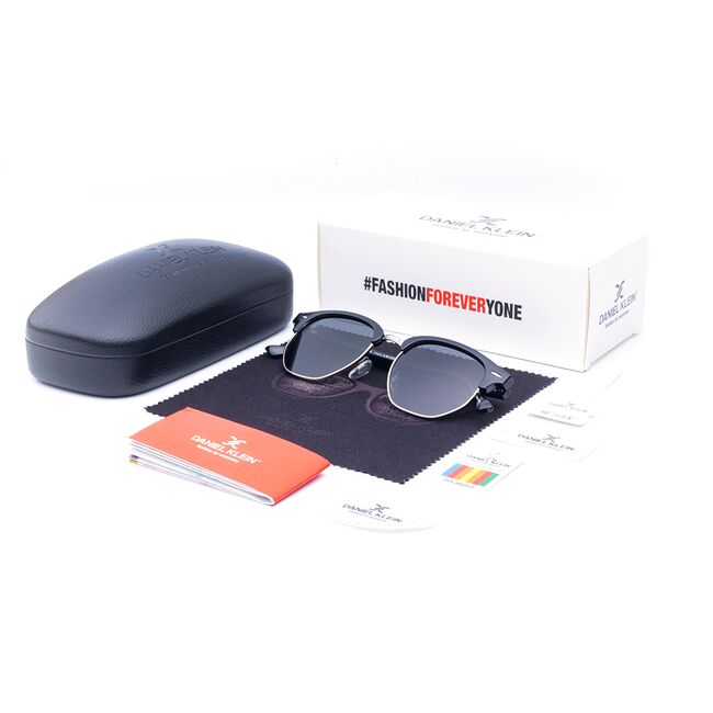 Ochelari de soare negri, pentru dama, Daniel Klein Trendy, DK4291-1