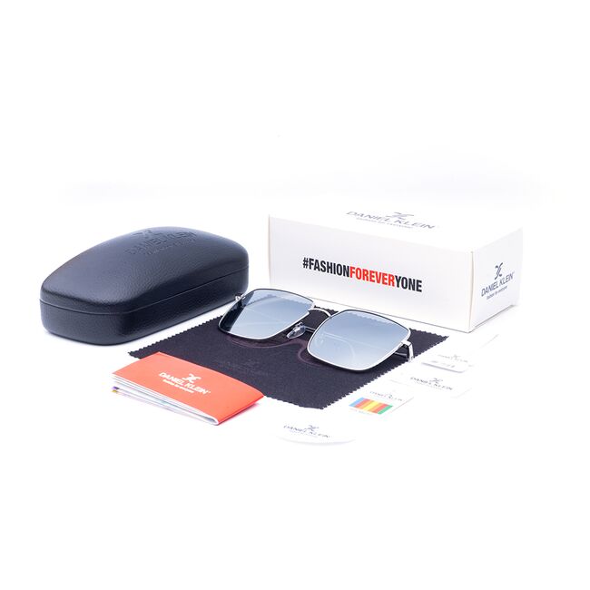 Ochelari de soare argintii, pentru dama, Daniel Klein Trendy, DK4283-3