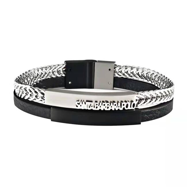 Bratara bicolora, Santa Barbara Polo, pentru barbati, din otel inoxidabil, SBJ.6.1015.01