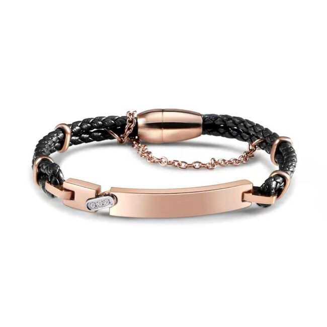 Bratara cafenia, Santa Barbara Polo, pentru dama, din piele, SBJ.6.1021.03