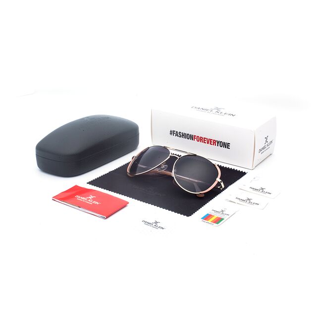 Ochelari de soare bicolori, pentru dama, Daniel Klein Trendy, DK4303-3