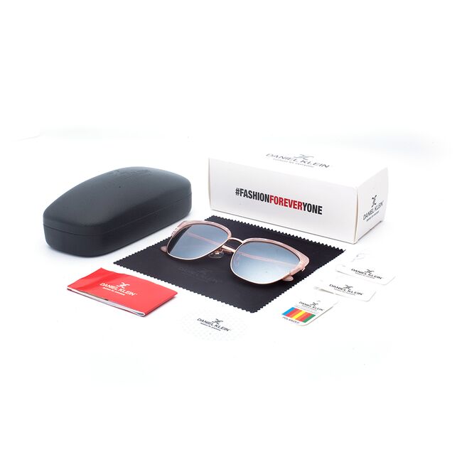 Ochelari de soare maro, pentru dama, Daniel Klein Trendy, DK4298-3