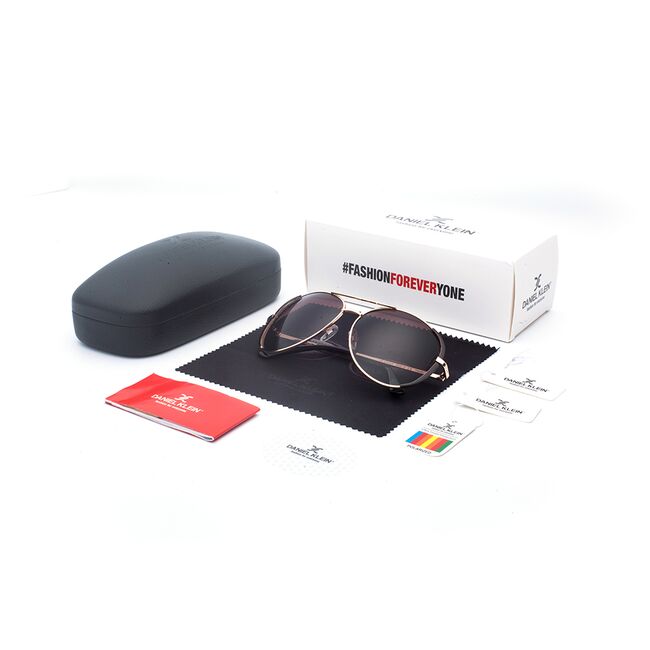 Ochelari de soare maro, pentru dama, Daniel Klein Trendy, DK4303-2