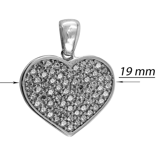 Pandantiv inima zirconii Eternal Love