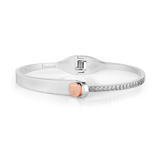 Bratara argintie, Freelook, pentru dama, din otel inoxidabil, FRJ.3.3004-2