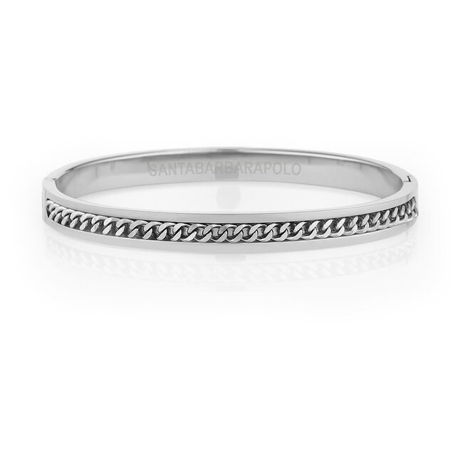 Bratara argintie, Santa Barbara Polo, pentru dama, din otel inoxidabil, SBJ.2.1031-1