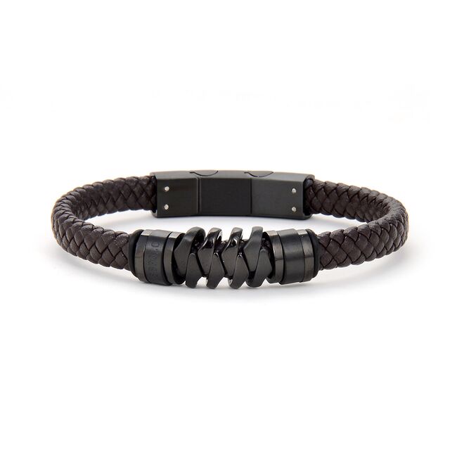 Bratara cafenie, Santa Barbara Polo, pentru barbati, din piele, SBJ.6.1051-3