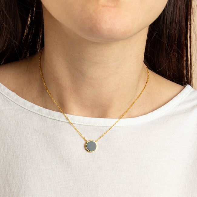 Lant argint aurit cu email Saima