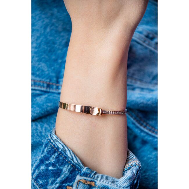 Bratara auriu rose, Freelook, pentru dama, din otel inoxidabil, FRJ.3.3004-4