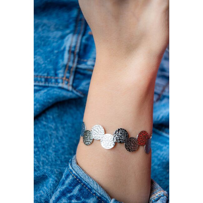 Bratara argintie, Freelook, pentru dama, din otel inoxidabil, FRJ.3.3007-1