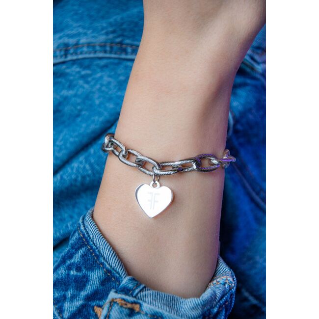 Bratara argintie, Freelook, pentru dama, din otel inoxidabil, FRJ.3.3010-1