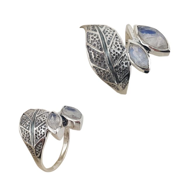 Inel argint piatra lunii marimea 55