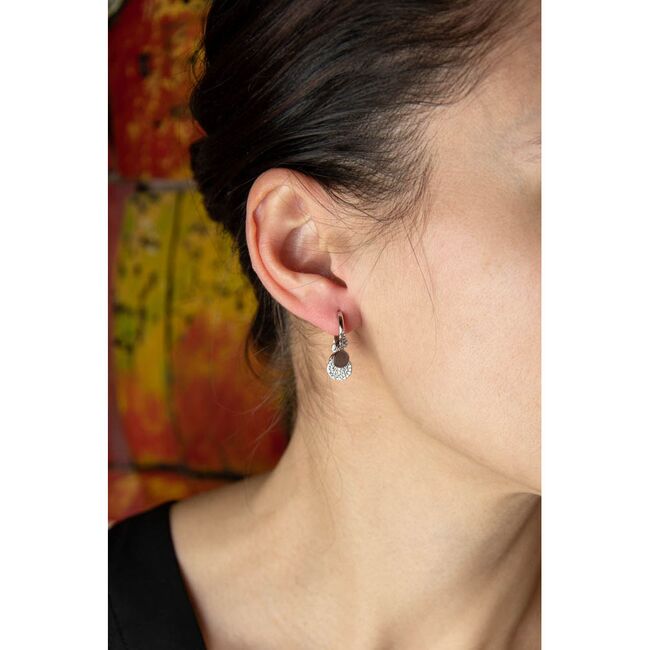 Cercei argint fashion circles