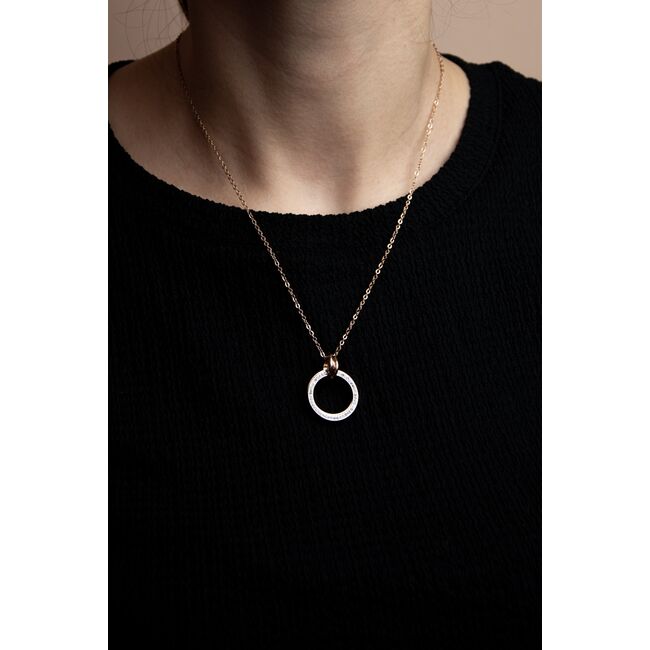 Lant auriu rose, Freelook, pentru dama, din otel inoxidabil, FRJ.3.6001-4