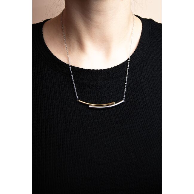 Lant argintiu, Freelook, pentru dama, din otel inoxidabil, FRJ.3.6002-2