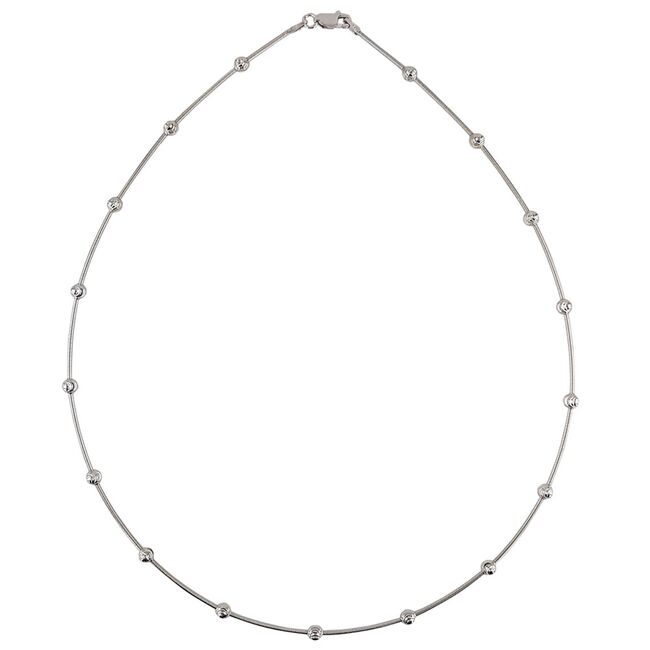 Lant argint fix Silver Dots