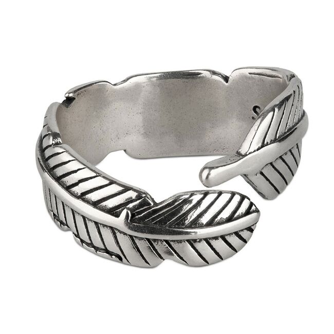 Inel argint pana vintage reglabil