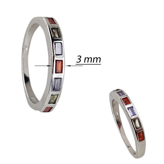 Inel argint colorat Joy marimea 50