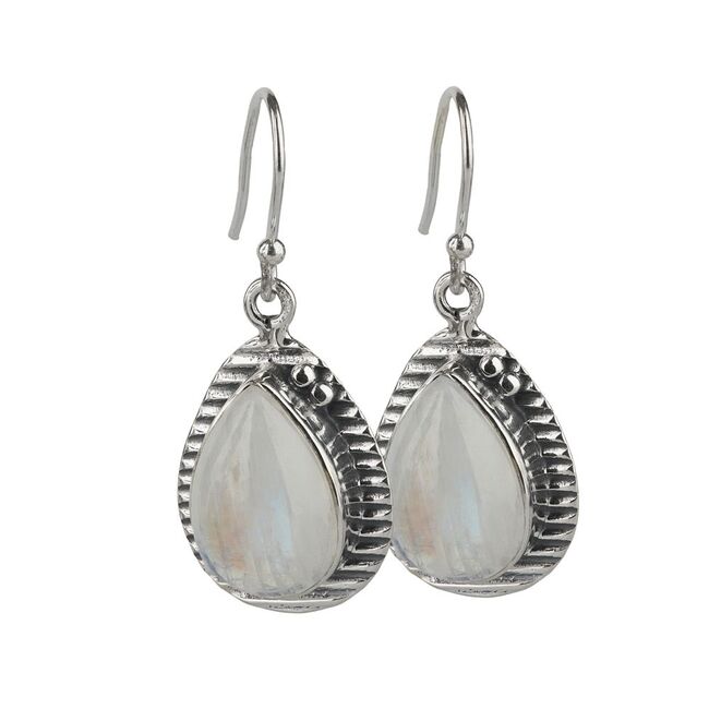 Set argint cu piatra lunii Claire